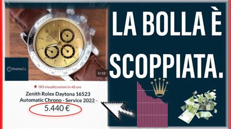 rolex prezzi in discesa|Declino vertiginoso: il mercato Rolex precipita .